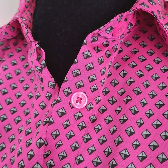 MICHAEL KORS diamond button up top - Picture 2 of 7
